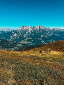 Ausblick Wildenkarkogel mit dem MTB